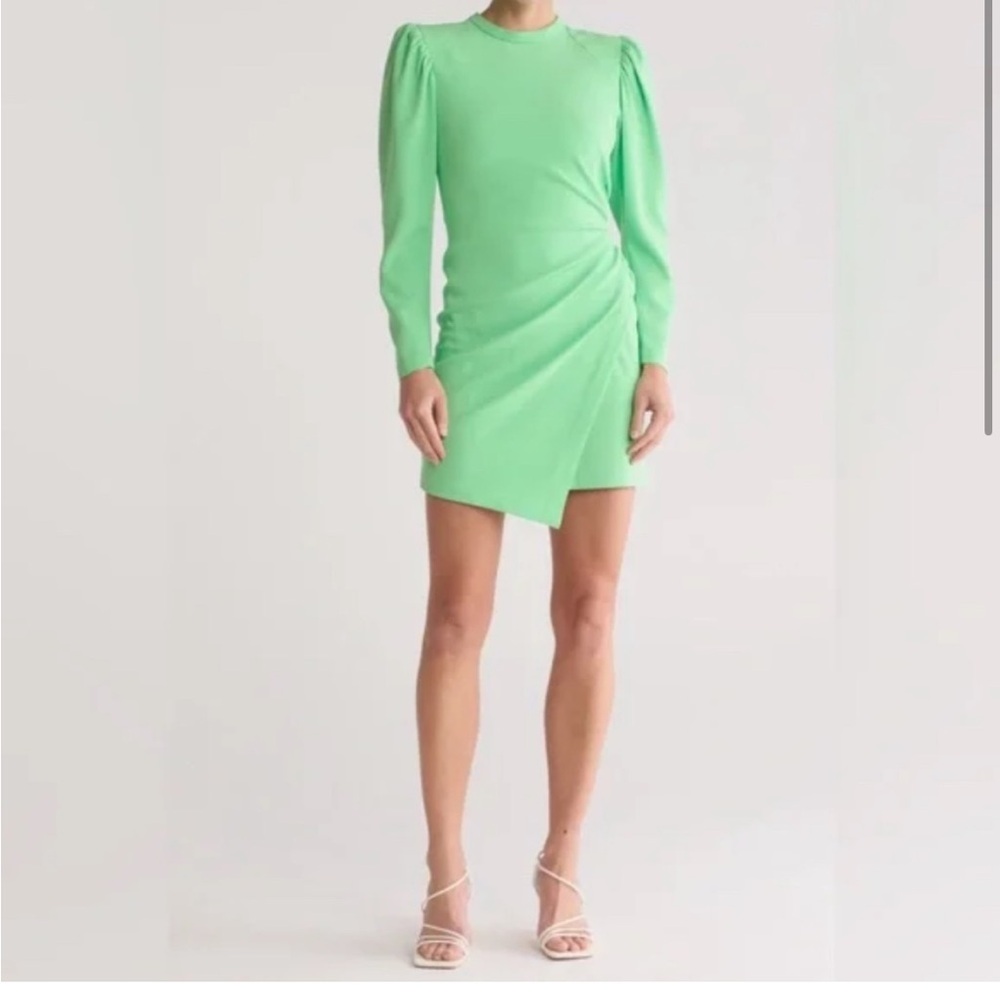 A.L.C. Cady Jane Women's Pastel Green Mini Dress long sleeve NWT Size 10